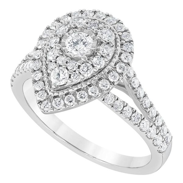 Diamond Classics(tm) 10kt. White Gold 1ctw. Diamond Engagement Ring