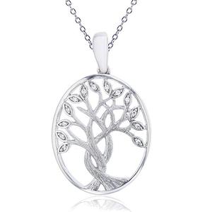 Gemstone Classics(tm) Family Tree Pendant Necklace