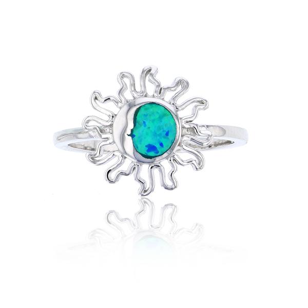Gemstone Classics(tm) Created Opal Sun Ring