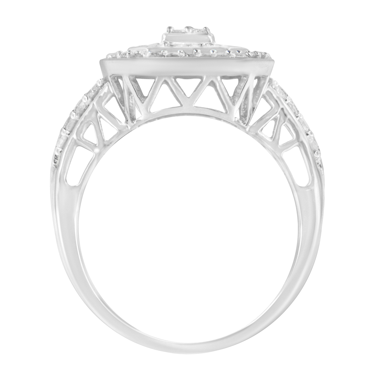 Diamond Classics(tm) 1ctw. Round & Baguette Diamond Ring