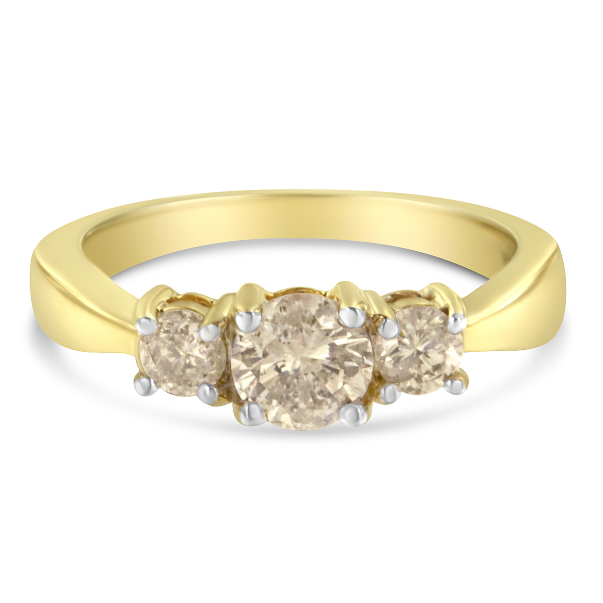 1 Ctw. 3-Stone Diamond Band Ring