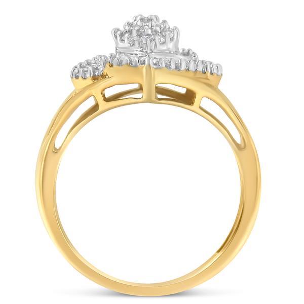 Diamond Classics(tm) 1/2kt. Yellow Gold Diamond Cocktail Ring alternate view
