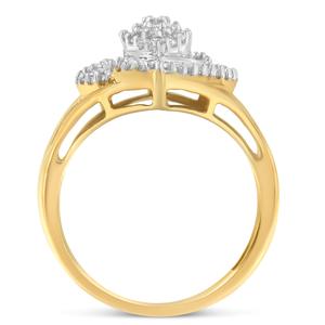 Diamond Classics(tm) 1/2kt. Yellow Gold Diamond Cocktail Ring alternate view