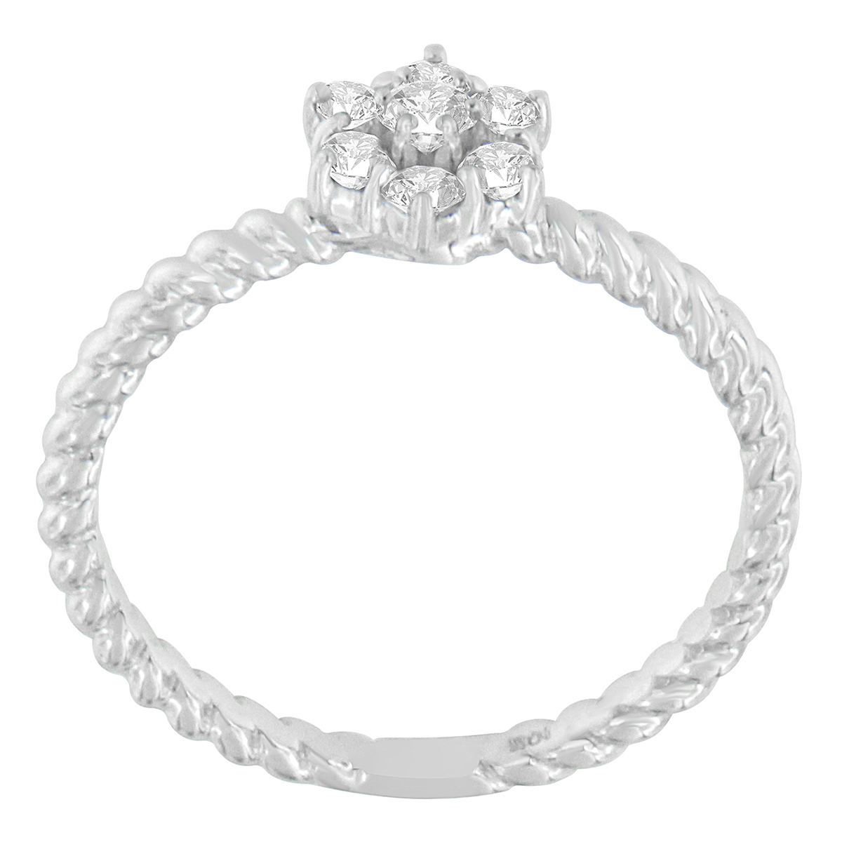 Eternal Promise(tm) 10kt. White Gold Diamond Cluster Ring