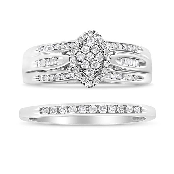Haus of Brilliance 1/2ctw. Diamond Engagement Bridal Set alternate view