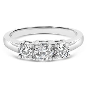 Haus of Brilliance 3/4ctw. Lab Grown Diamond 3 Stone Ring