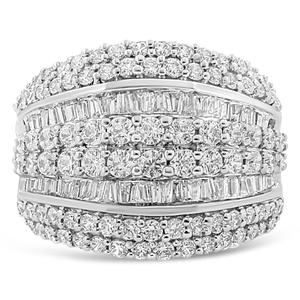 Haus of Brilliance Sterling Silver 2ctw. Diamond Cluster Ring
