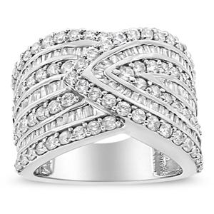 Haus of Brilliance Sterling Silver 2 3/8ctw. Diamond Ring alternate view