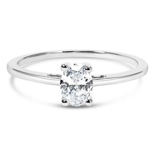 Haus of Brilliance 1/2ctw. Oval Lab Grown Diamond Engagement Ring