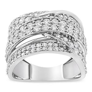 Haus of Brilliance Sterling Silver 2ctw. Diamond Statement Ring alternate view