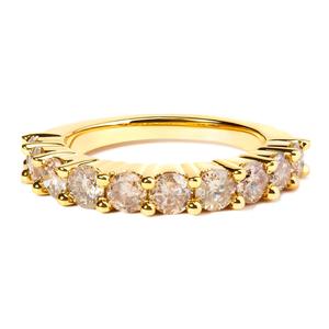 Haus of Brilliance 14kt. Gold over Silver 2ctw. Diamond Band
