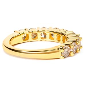 Haus of Brilliance 14kt. Gold over Silver 2ctw. Diamond Band alternate view