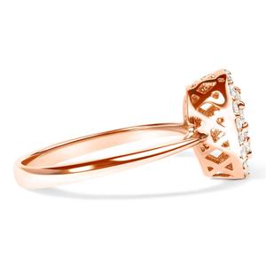 Haus of Brilliance 10kt. Rose Gold 3/8ctw. Diamond Pear Ring alternate view