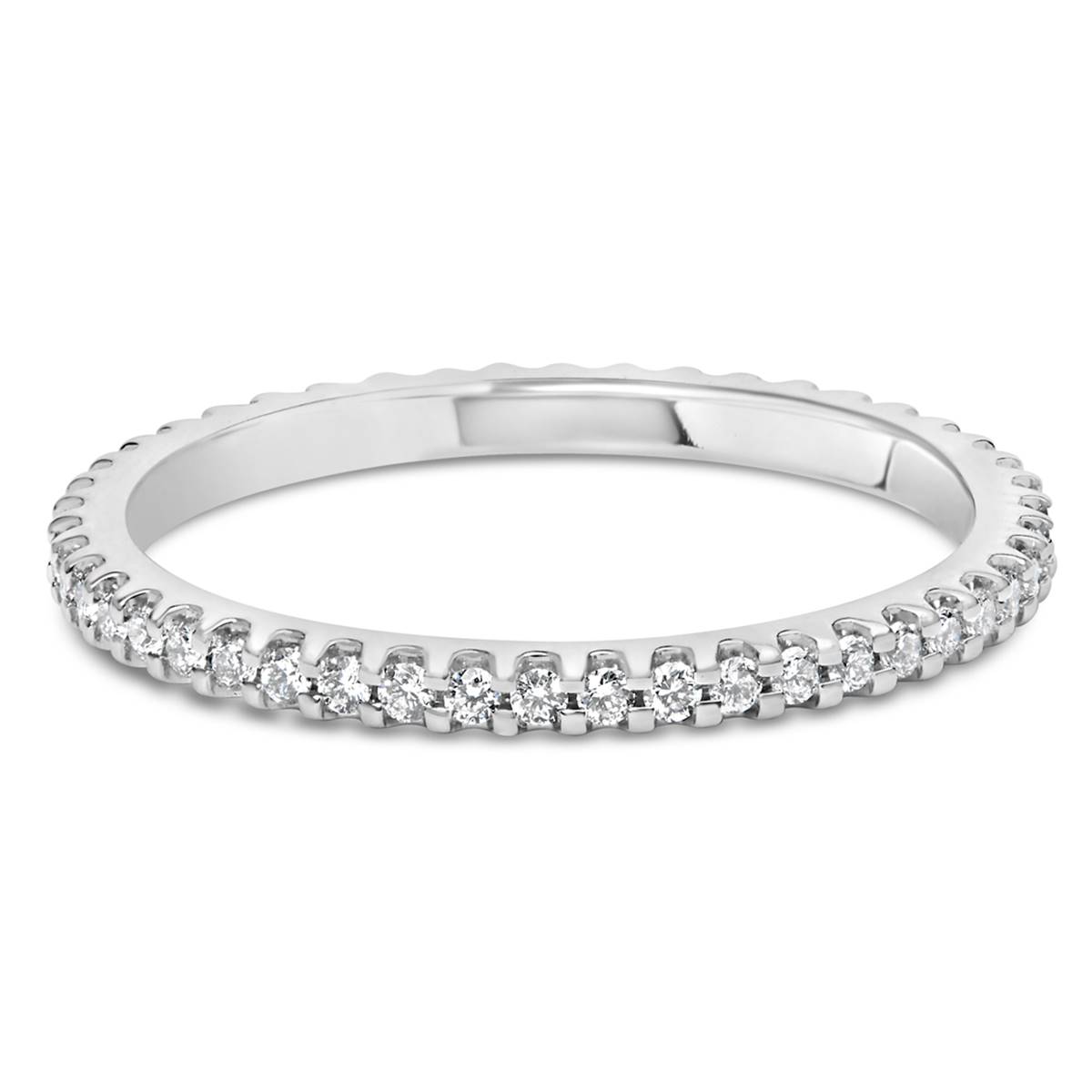 Haus Of Brilliance 14kt. White Gold 1/3ctw. Eternity Wedding Band