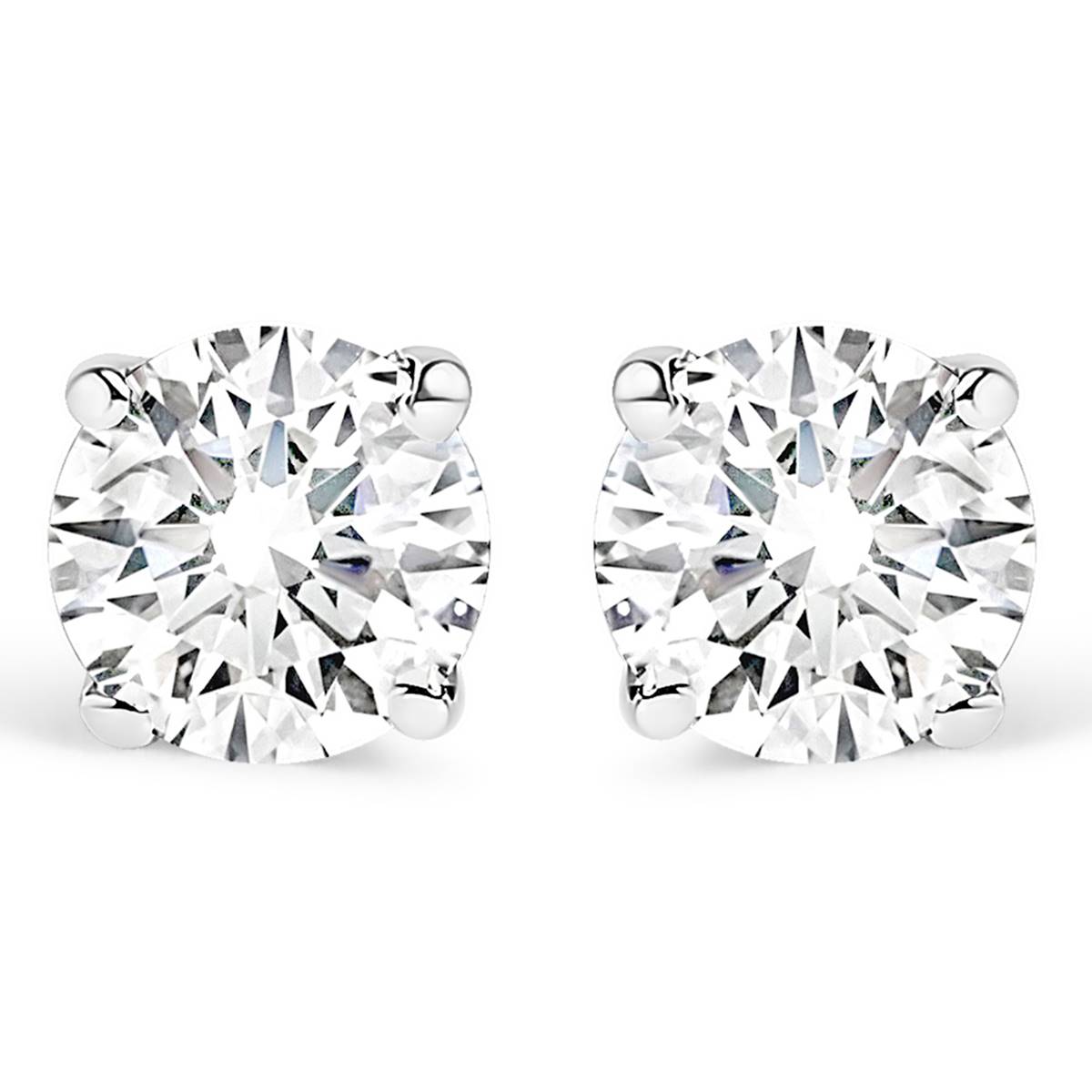 Haus Of Brilliance Silver 1/4ctw. Lab Grown Diamond Stud Earrings