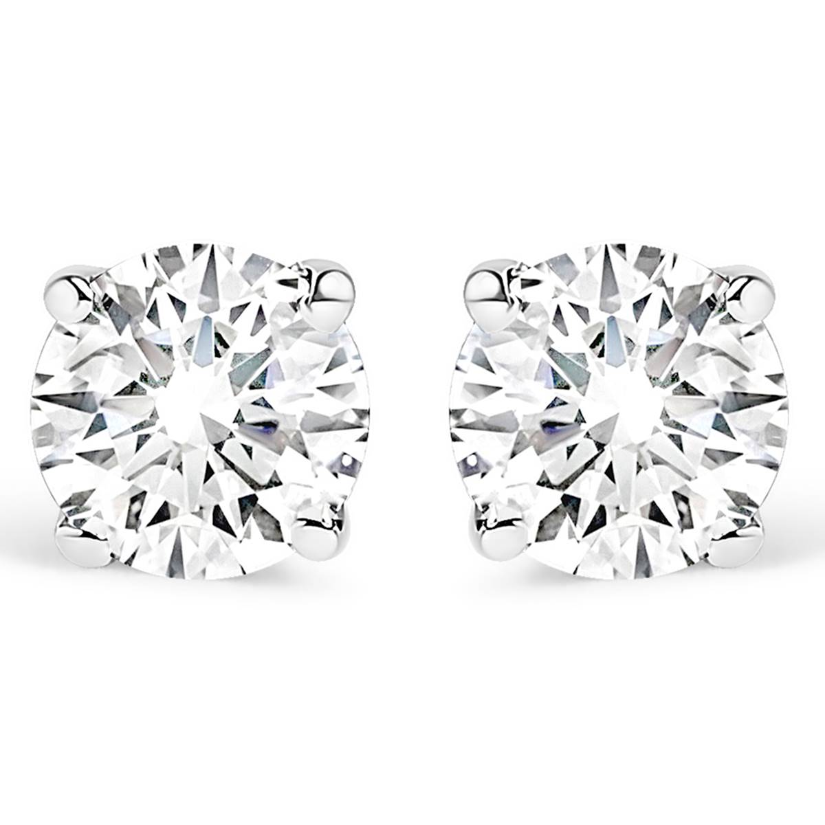 Haus Of Brilliance Silver 3/8ctw. Lab Grown Diamond Stud Earrings