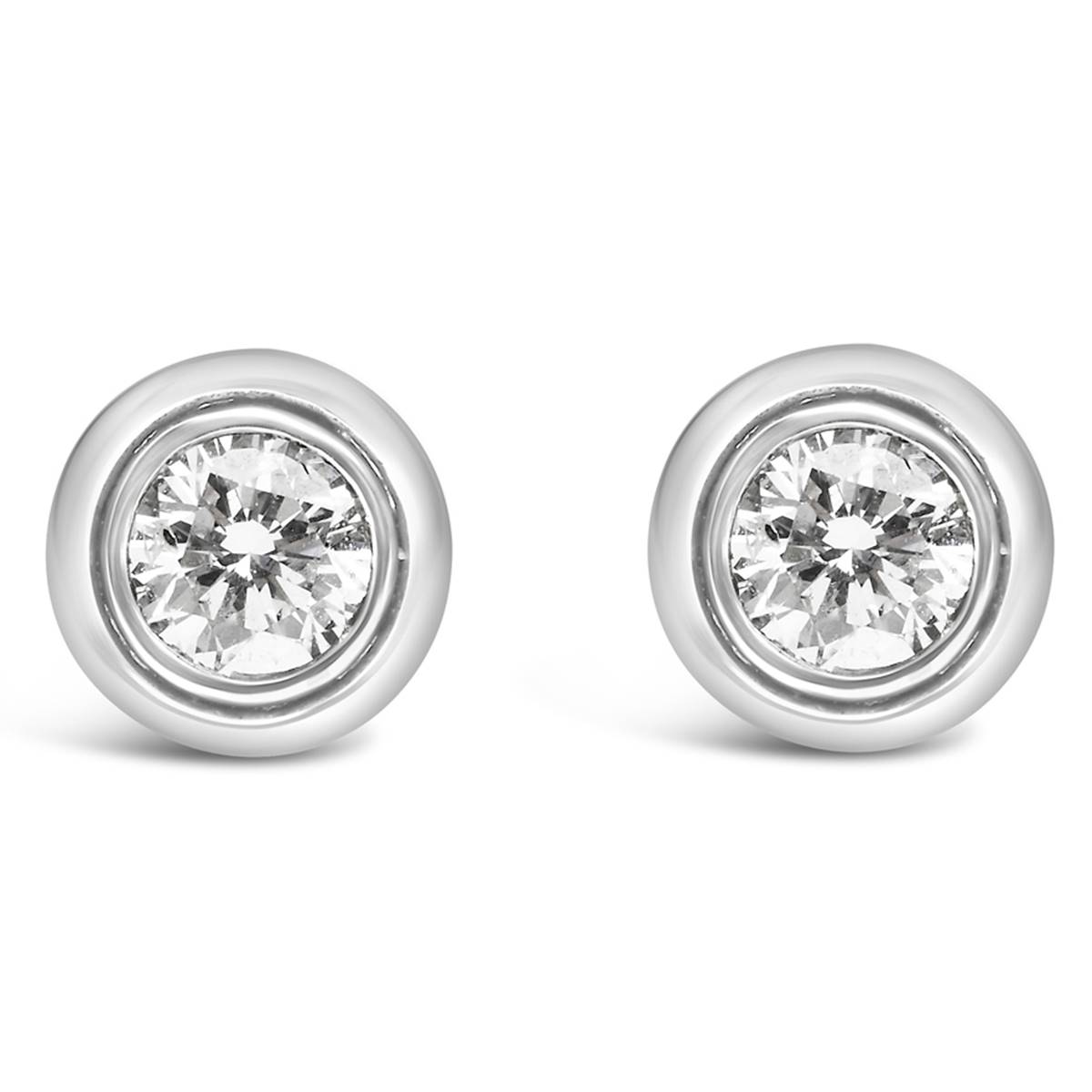 Haus Of Brilliance Silver 1/5ctw. Lab-Grown Diamond Stud Earrings