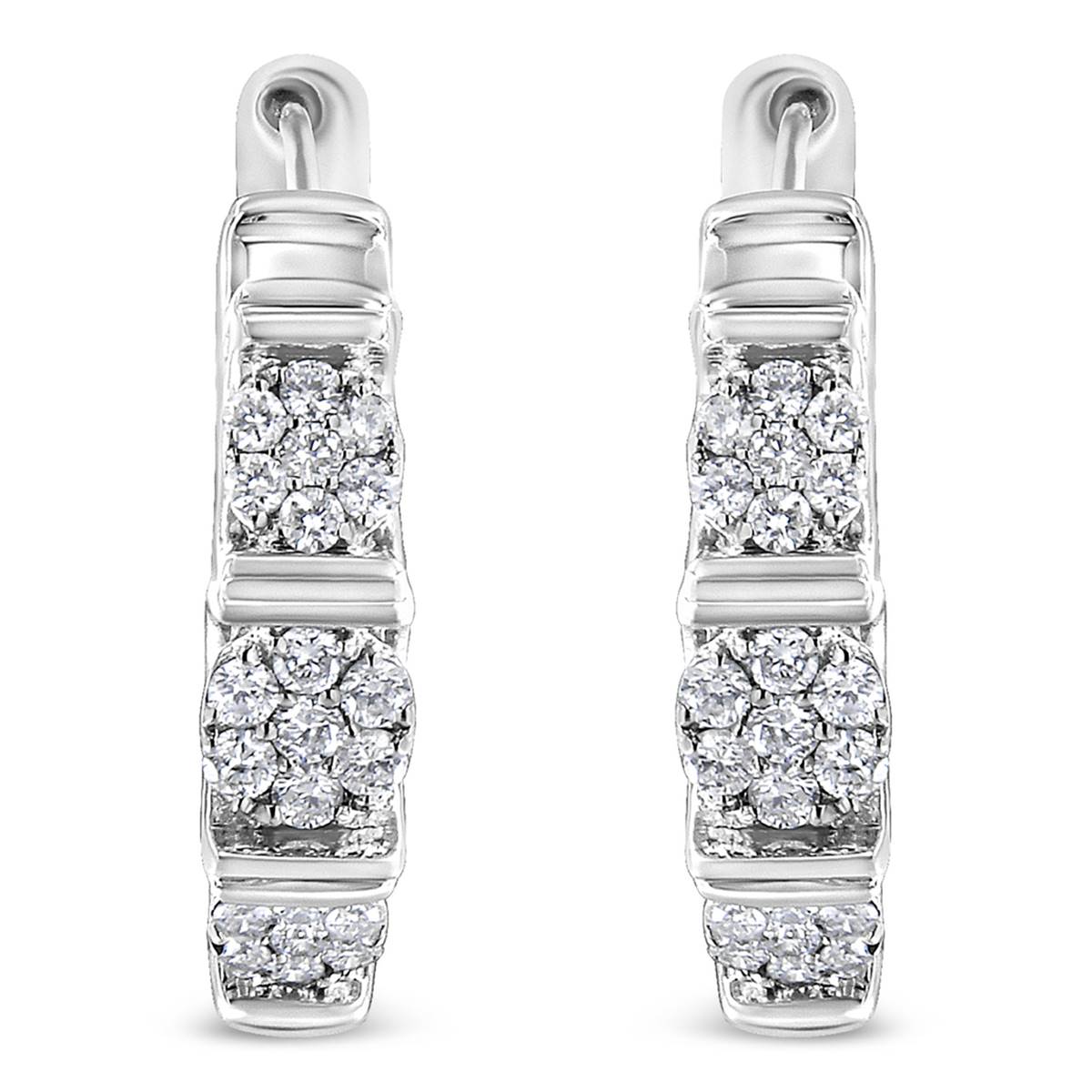 Haus Of Brilliance 1/2ctw. Lab Grown Diamond Hoop Earrings