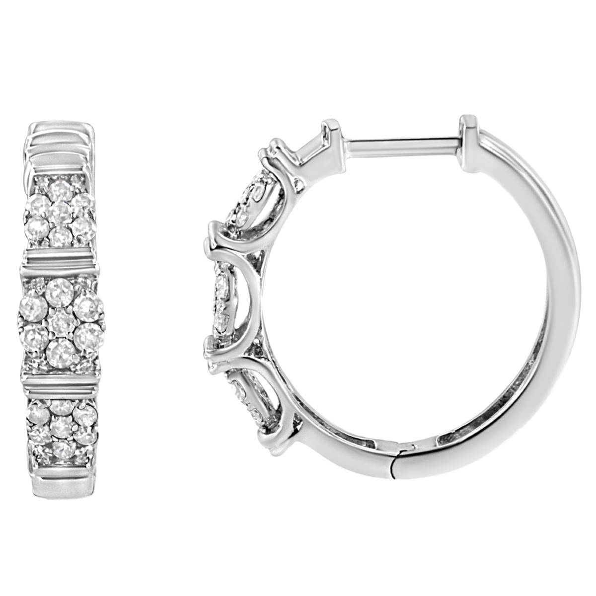 Haus Of Brilliance 1/2ctw. Lab Grown Diamond Hoop Earrings