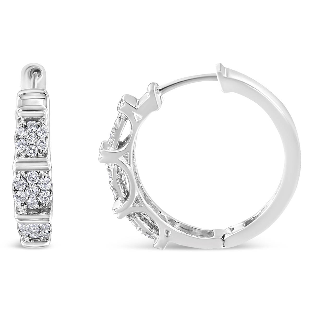 Haus Of Brilliance 1/2ctw. Lab Grown Diamond Hoop Earrings