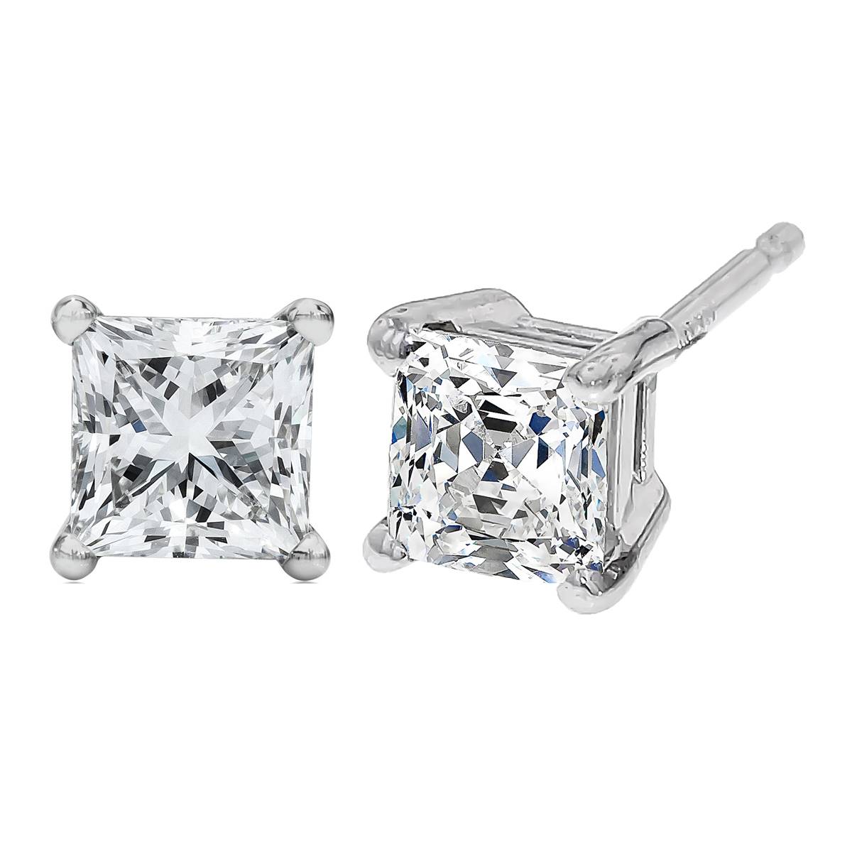 Haus Of Brilliance 1/2ctw. Lab Grown Diamond Square Stud Earrings