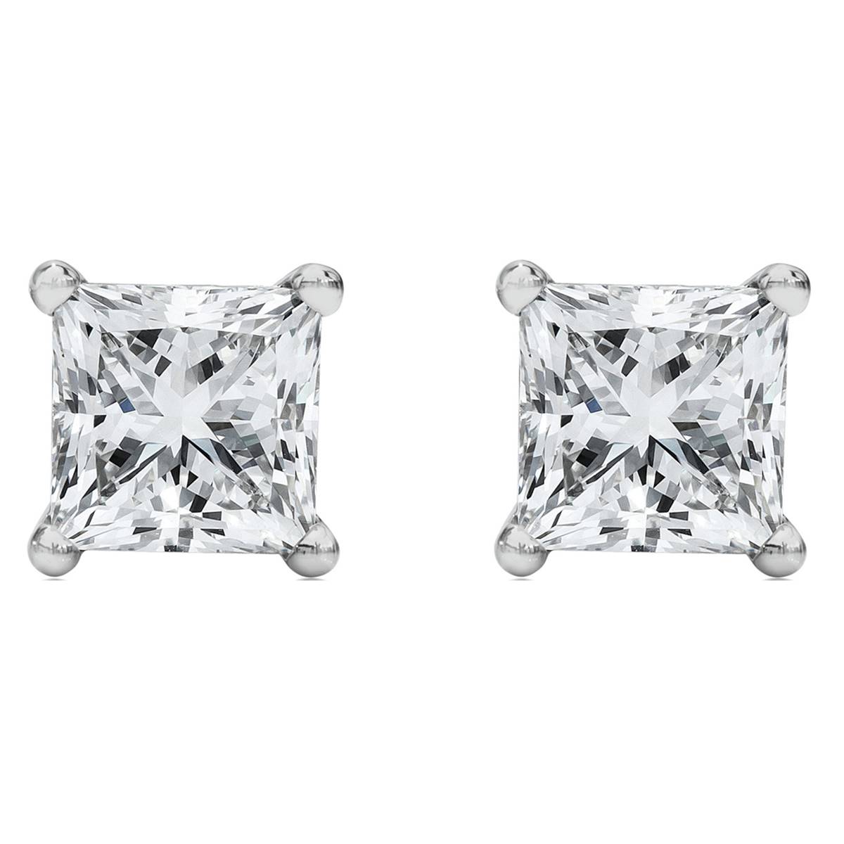 Haus Of Brilliance 1/2ctw. Lab Grown Diamond Square Stud Earrings