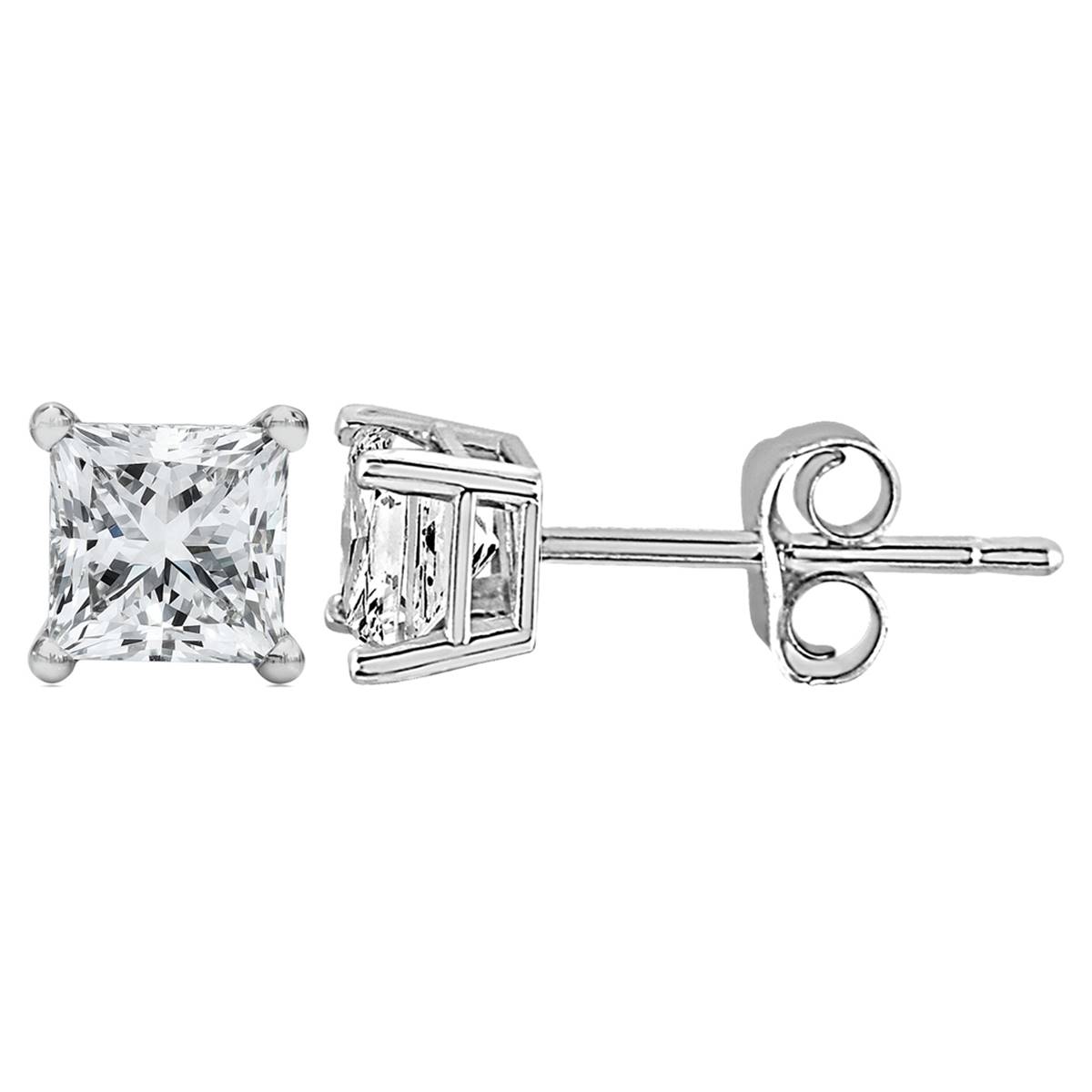 Haus Of Brilliance 1/2ctw. Lab Grown Diamond Square Stud Earrings