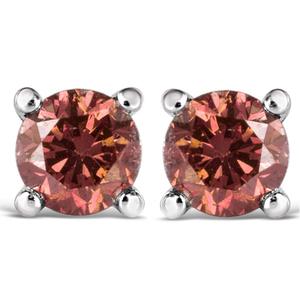 Haus of Brilliance 1/2ctw. Lab Grown Pink Diamond Stud Earrings alternate view