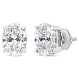 Haus of Brilliance 1ctw. Lab Grown Diamond Oval Stud Earrings