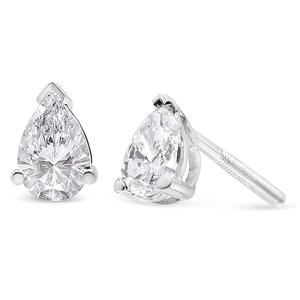 Haus of Brilliance 1ctw. Lab Grown Diamond Pear Stud Earrings