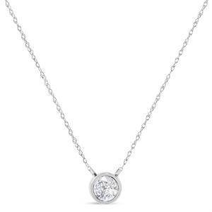 Haus of Brilliance 10kt. 1/5ctw. Diamond Pendant Necklace alternate view