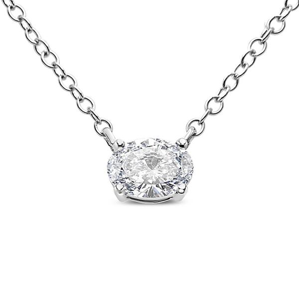 Haus of Brilliance 1/2ctw. Lab Grown Diamond East West Pendant