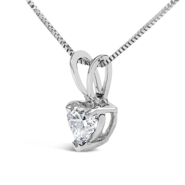 Haus of Brilliance 1/4ctw. Heart Lab Grown Diamond Pendant alternate view
