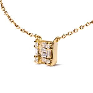 Haus of Brilliance 10kt. Gold 1/10ctw. Diamond Mosaic Pendant alternate view