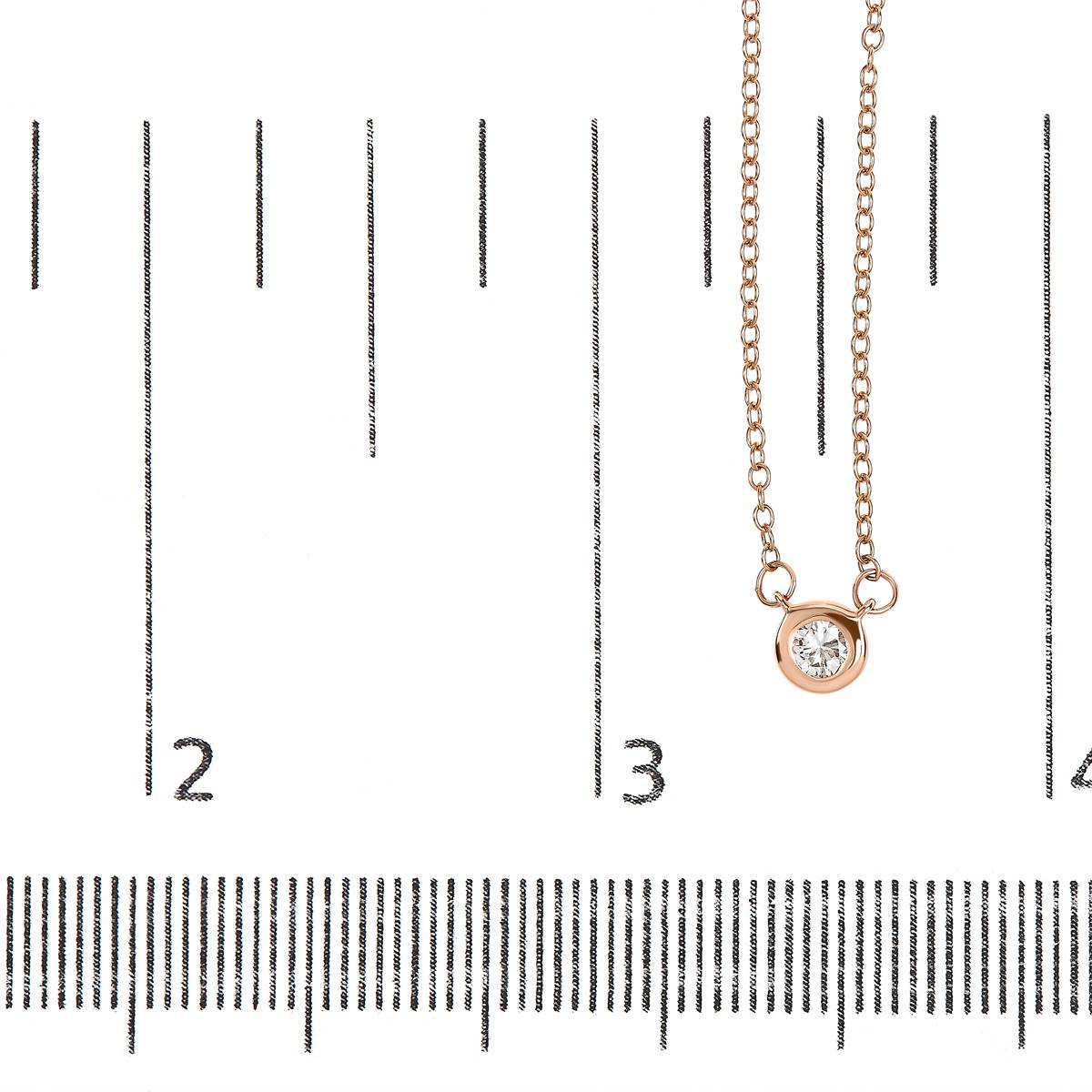 Haus Of Brilliance 10kt. Rose Gold 1/5ctw. Diamond Round Pendant