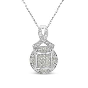 Diamond Classics(tm) 1/3ctw. Diamond Cluster Pendant