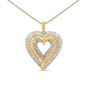 Haus of Brilliance Sterling Silver Diamond Composite Pendant