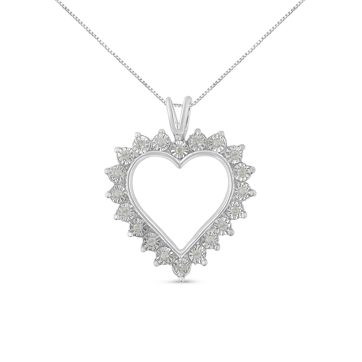 Diamond Classics(tm) 1/10ctw. Diamond Open Heart Pendant