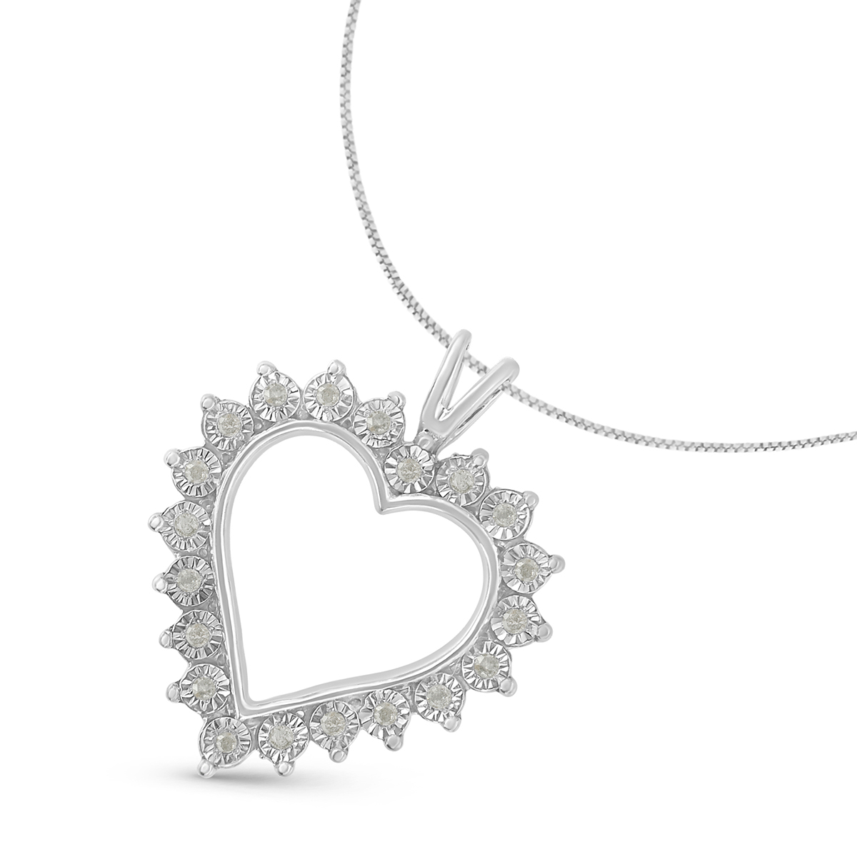 Diamond Classics(tm) 1/10ctw. Diamond Open Heart Pendant