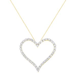 Diamond Classics(tm) 3ctw. Diamond Open Heart Pendant alternate view