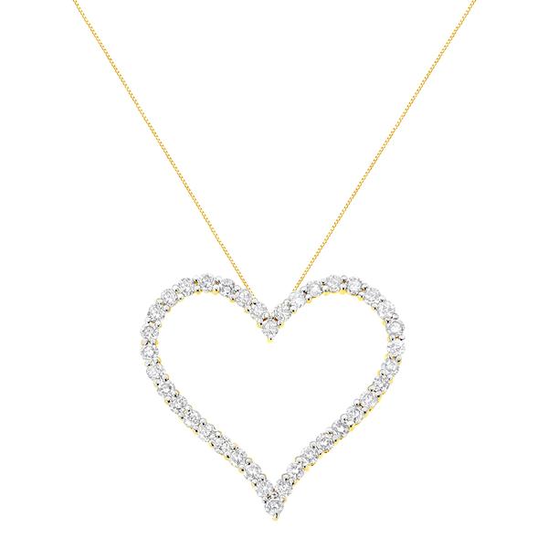 Diamond Classics(tm) 3ctw. Diamond Open Heart Pendant alternate view
