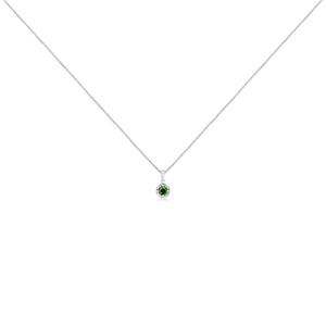 Radiant Rainbow(tm) 1/10ctw. Green Diamond Pendant alternate view