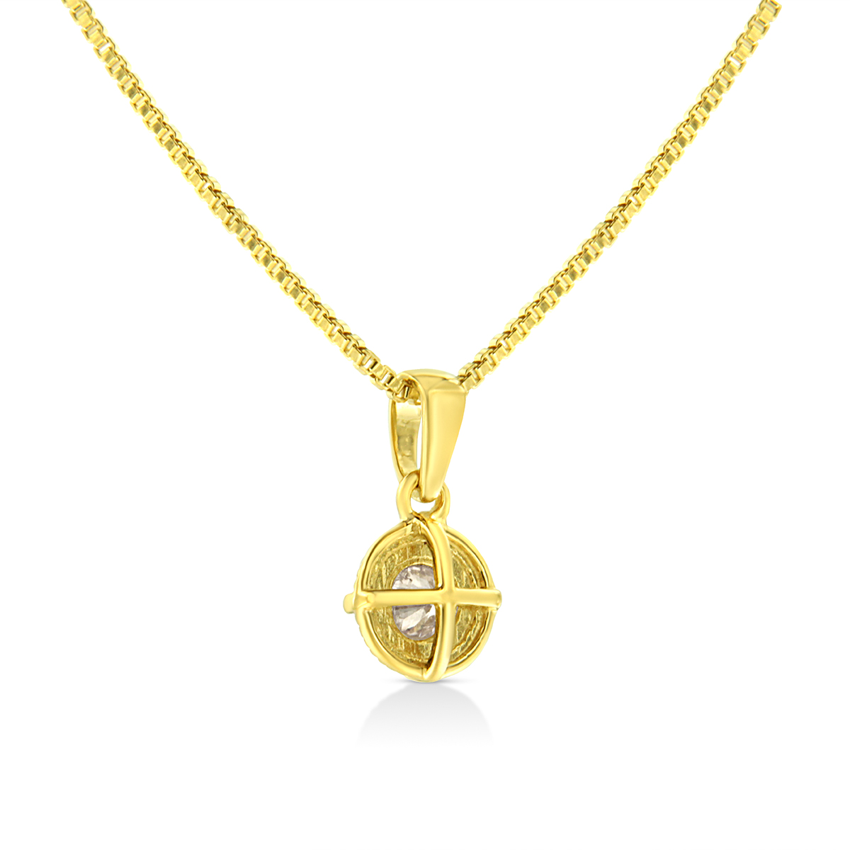 Diamond Classics(tm) 14kt. Yellow Gold 1/5ctw. Diamond Pendant