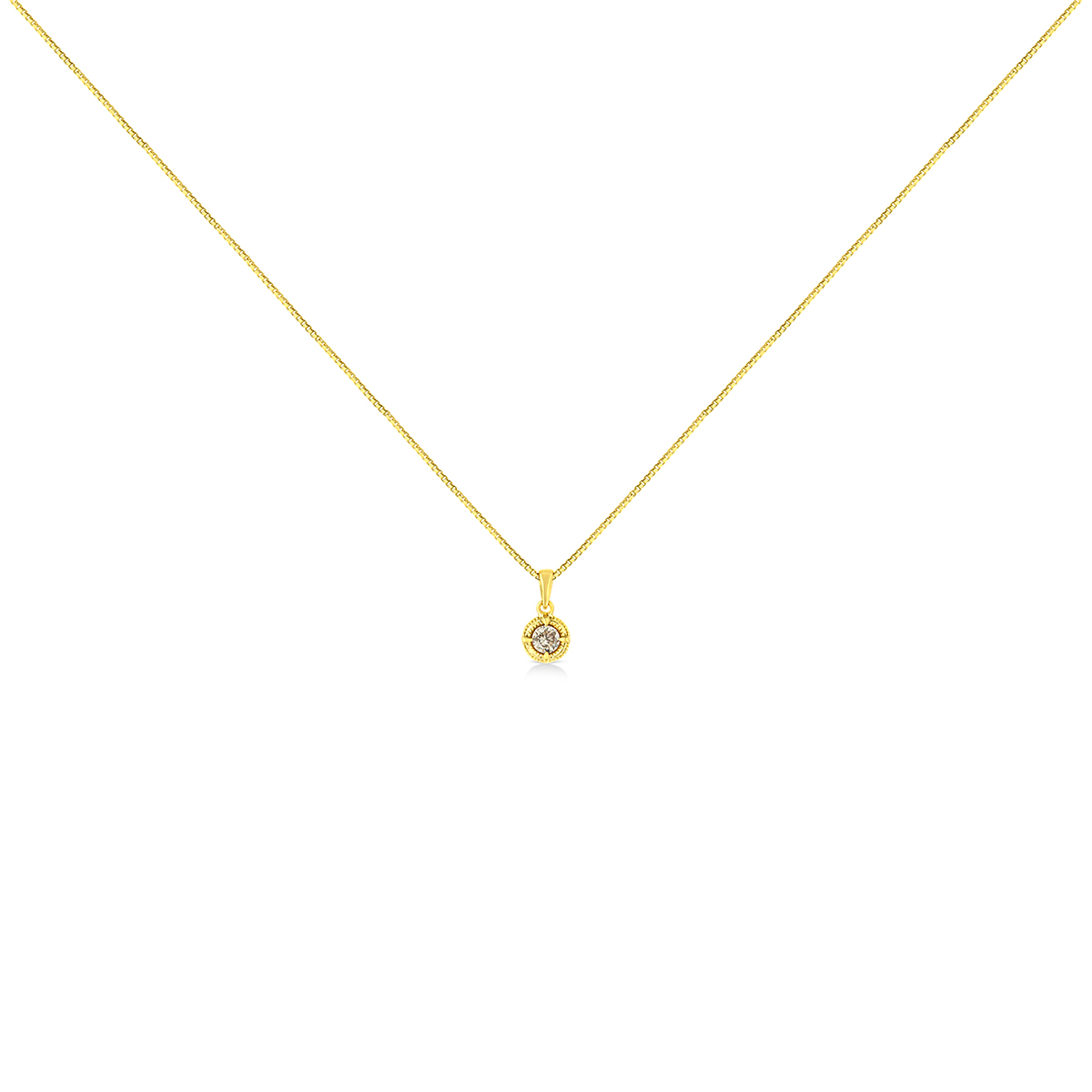 Diamond Classics(tm) 14kt. Yellow Gold 1/5ctw. Diamond Pendant