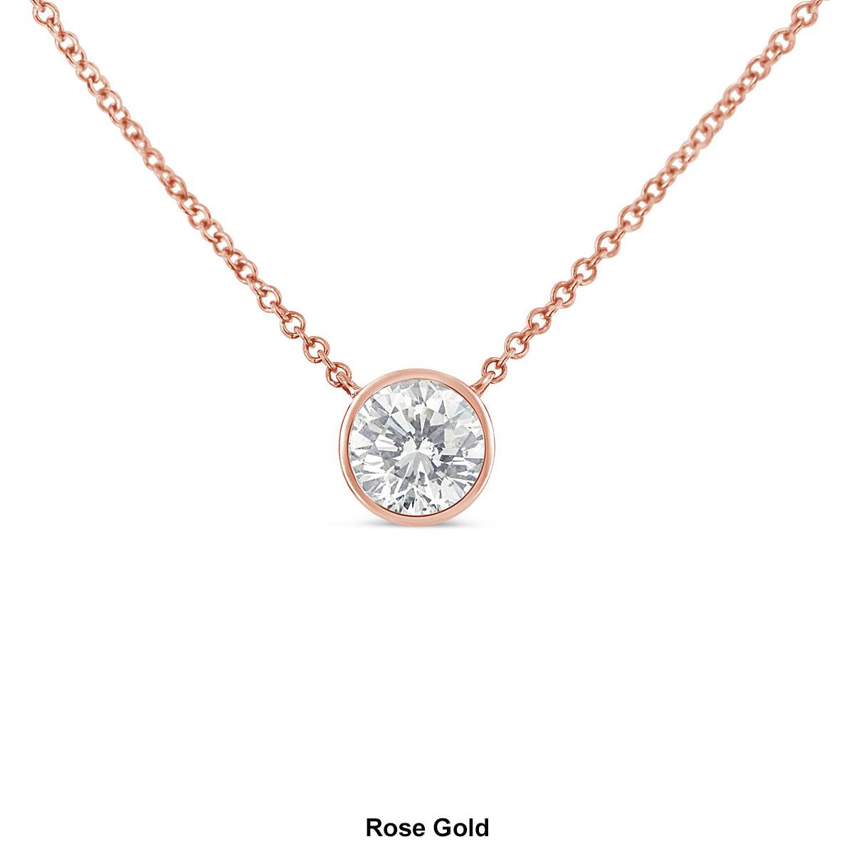 Haus Of Brilliance 10kt. Gold 1/3ctw. Diamond Solitaire Pendant