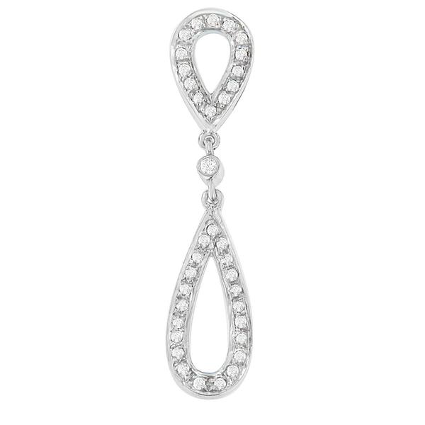 Diamond Classics(tm) Diamond Double Tear Drop Necklace alternate view