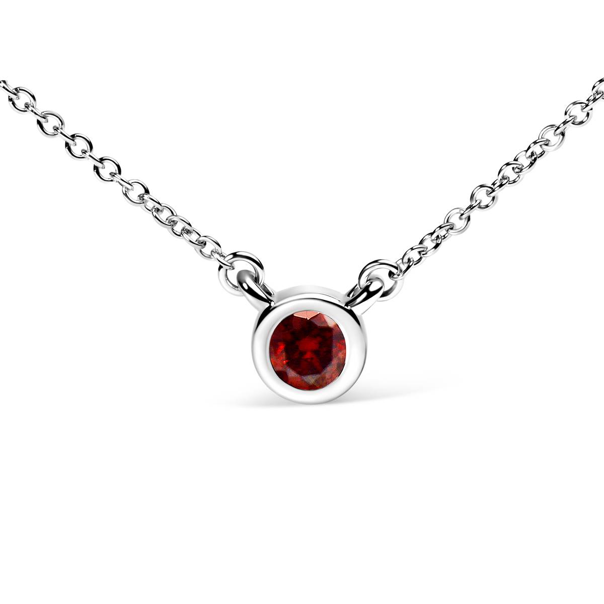 Haus Of Brilliance 1/2ctw. Red Lab Grown Diamond Pendant Necklace