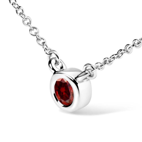 Haus of Brilliance 1/2ctw. Red Lab Grown Diamond Pendant Necklace alternate view