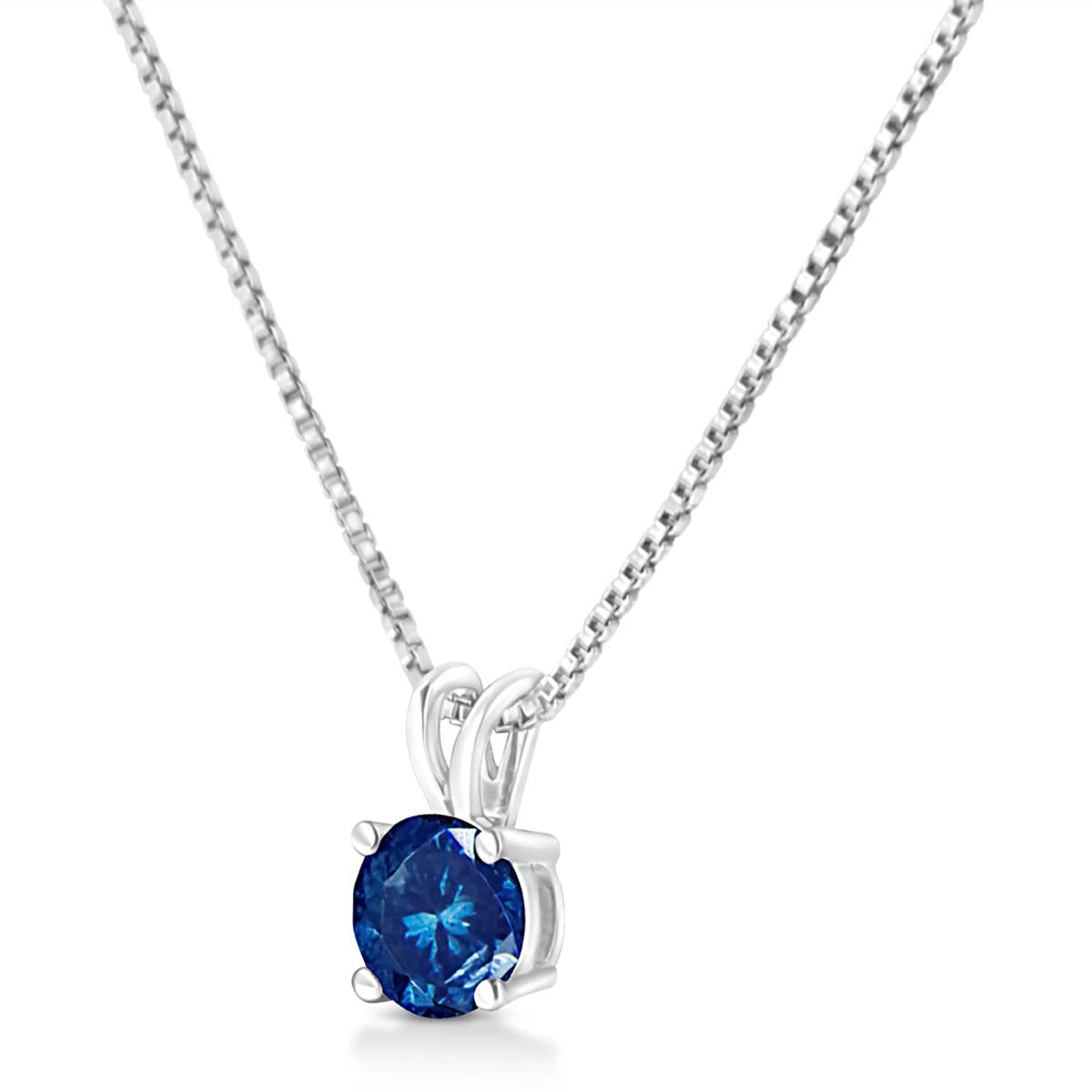 Haus Of Brilliance 1/2ctw. Blue Lab Grown Diamond Pendant