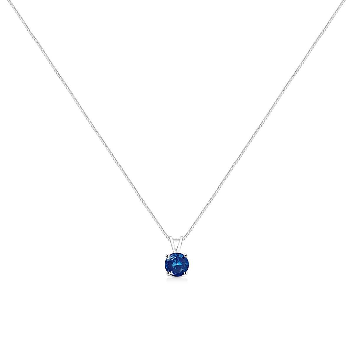 Haus Of Brilliance 1/2ctw. Blue Lab Grown Diamond Pendant